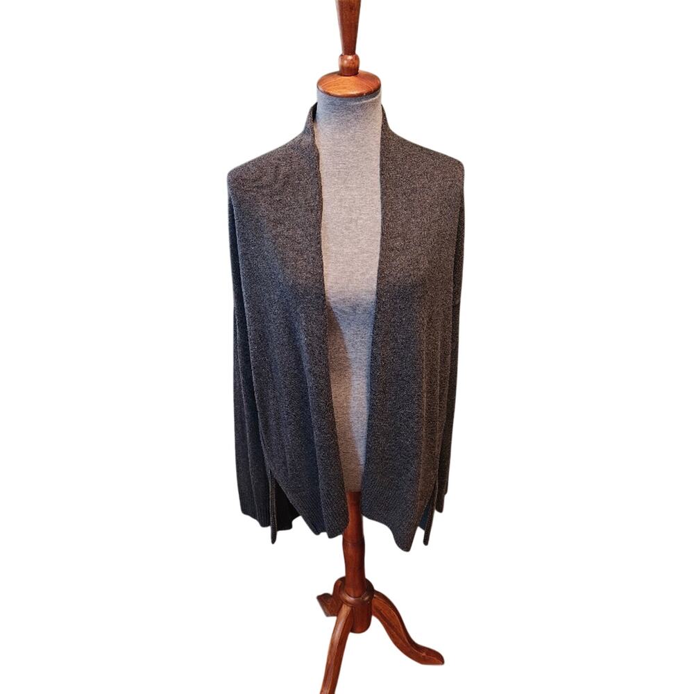 Banana Republic Gray Side Zip Large Cardigan Office Career Travel‎ Normcore